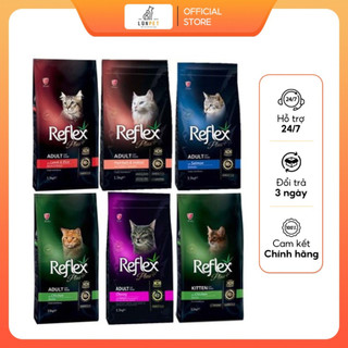 Thức ăn hạt khô cho mèo reflex plus 1,5kg, hạt reflex cho mèo các loại - leopet
