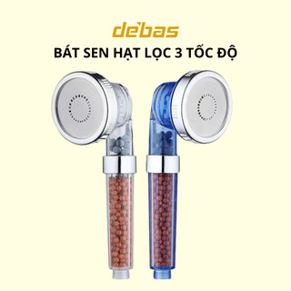 Vòi sen tắm nóng lạnh tăng áp nhiều tốc độ có hạt lọc nano bát sen tắm vòi hoa sen dây sen inox và cài sen Debas TS06X
