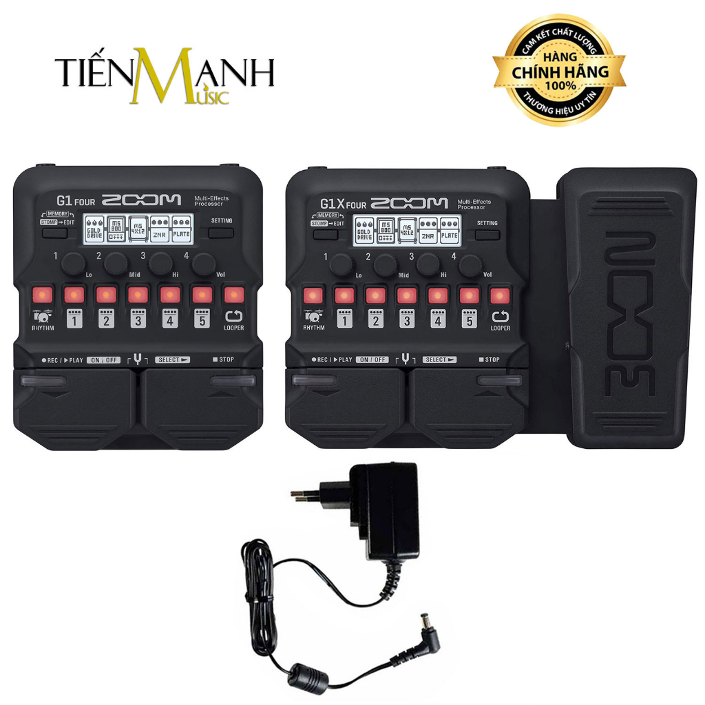 Phơ Đàn Guitar Zoom G1 Four, G1X Four - Bàn đạp Fuzz Pedals Effects Điện Electric G1Four, G1XFour