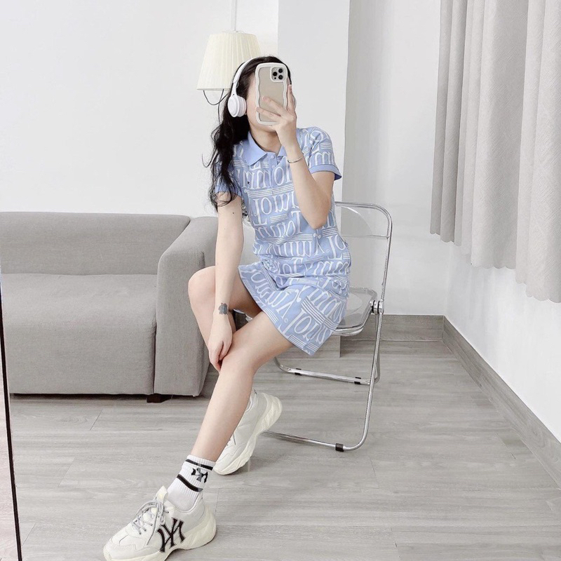 Đầm Suông Polo Tom.my Chất Vải Mềm Mịn, Thoáng Mát, Chuẩn Hàng Xuất Dư