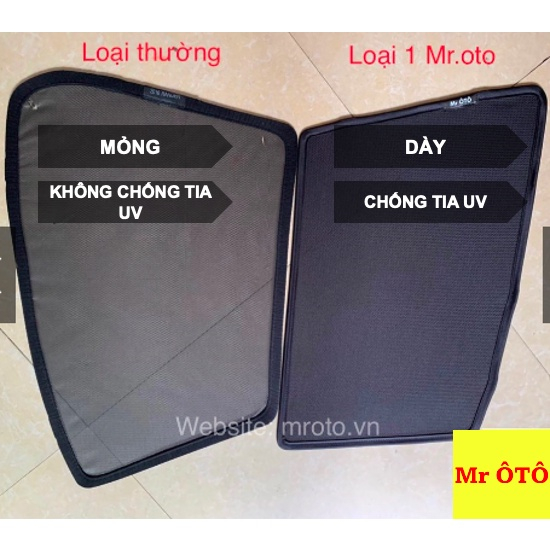 Rèm che nắng Mr Ô Tô loại 1, chuẩn thiết kế theo xe. chống tia UV, tia cực tím. Bảo Hành 2 Năm