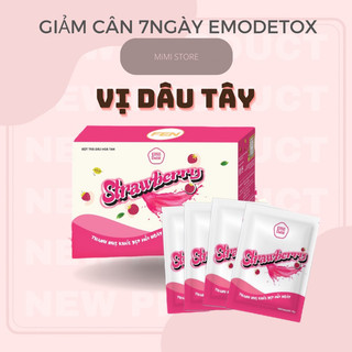 Nước ép trái cây vị dâu tây - detox giam cap toc 7ngay - freeship _ tặng chai pha