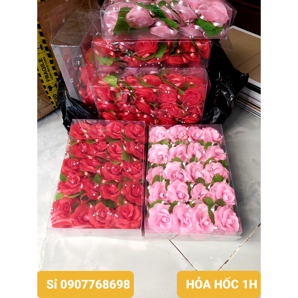 GIÁ SỈ BỘ 40 BÔNG HOA CÀI ÁO ĐÁM CƯỚI
