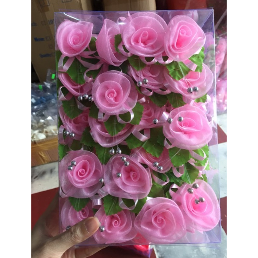 GIÁ SỈ BỘ 40 BÔNG HOA CÀI ÁO ĐÁM CƯỚI