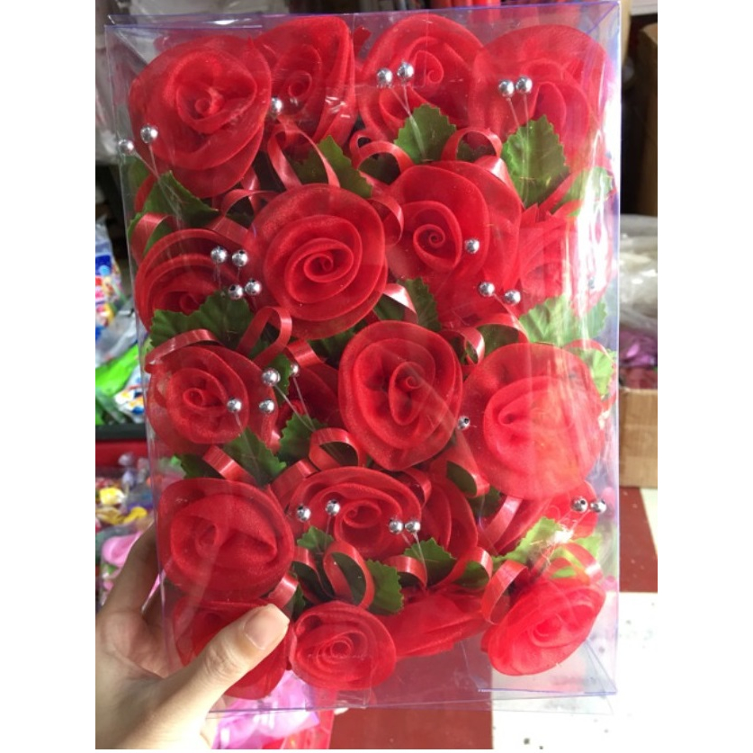 GIÁ SỈ BỘ 40 BÔNG HOA CÀI ÁO ĐÁM CƯỚI