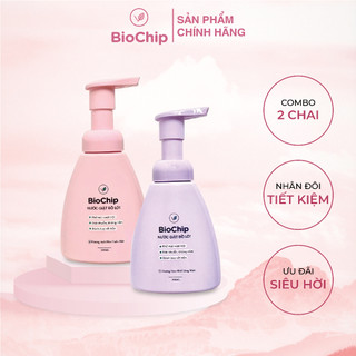 Combo 2 chai Nước giặt đồ lót BioChip hương hoa anh đào và hương nhài công nghệ Enzyme sinh học đột phá mới