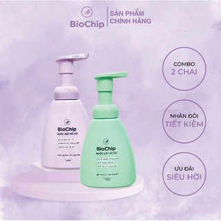 Combo 2 chai Nước giặt đồ lót BioChip hương nhài và hương trà xanh công nghệ Enzyme sinh học đột phá mới