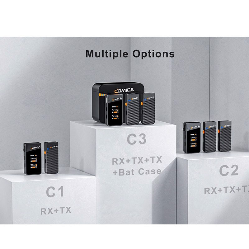 Comica Vimo C - Micro Cài Áo Không Dây 2.4G Nhỏ Gọn, Âm Thanh Rõ Nét, Dùng Cho Điện Thoại, Máy Ảnh, Máy Quay