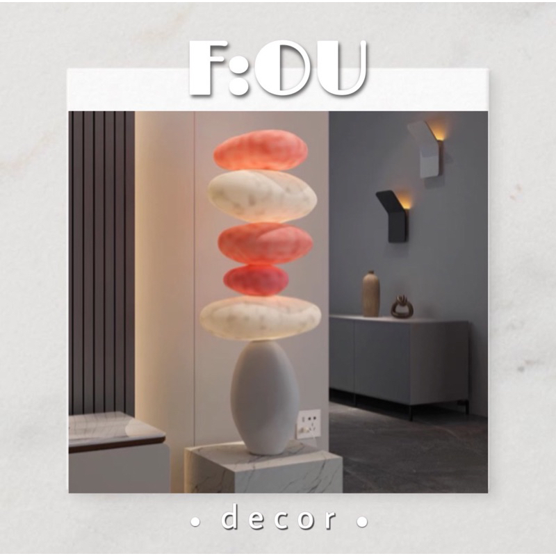 Đèn ngủ đá sỏi decor nội thất , trang trí studio💡