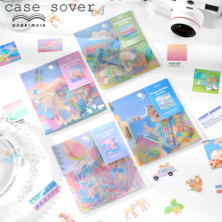 Set 40 Sticker chủ đề Dream Sticker For You trang trí Planner, Điện Thoại,... - Case Sover