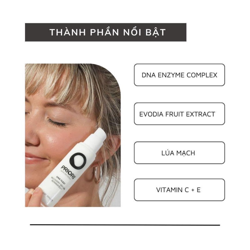 SERUM PHỤC HỒI, DƯỠNG ẨM, TRẺ HÓA DA PRIORI DNA FX221 RECOVERY SERUM 50ML