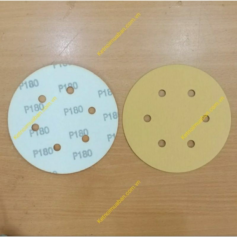 Combo 50 tờ nhám tròn 6in  gắn trực tiếp vào đế chà gai