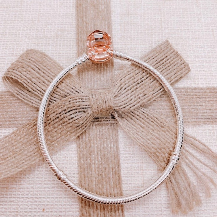 Vòng tay Pandora Moments Heart Clasp Snake Chain Bracelet Pan2018 Fullbox - Chuẩn Hãng