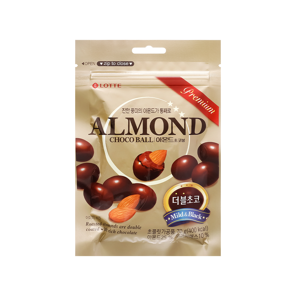 Socola Hạnh Nhân Lotte Hàn Quốc Gói 70G