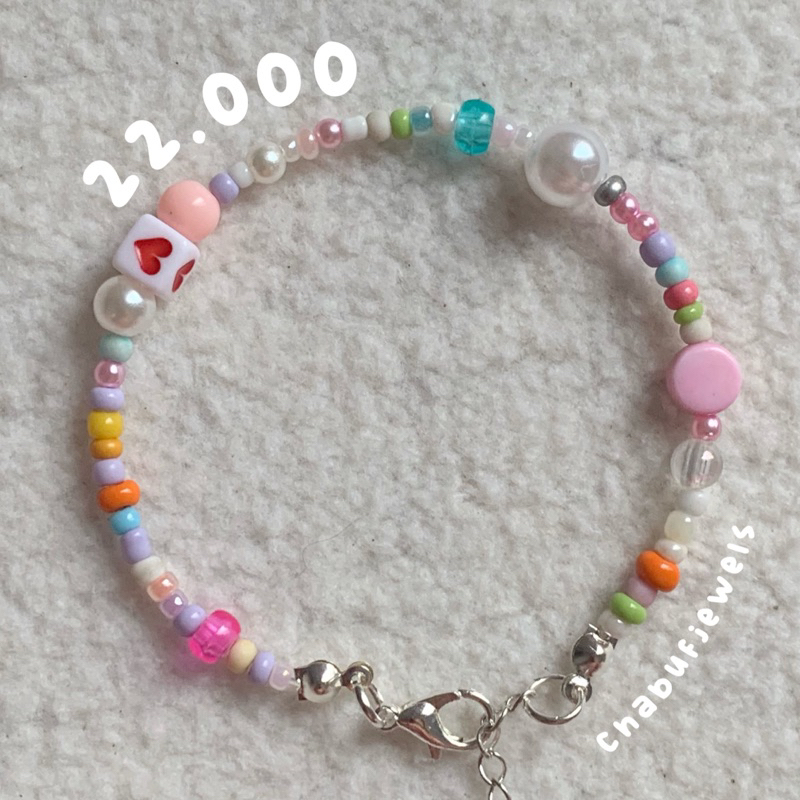 vòng tay mùa hè, dây chuyền và dây đeo điện thoại chabufjewels