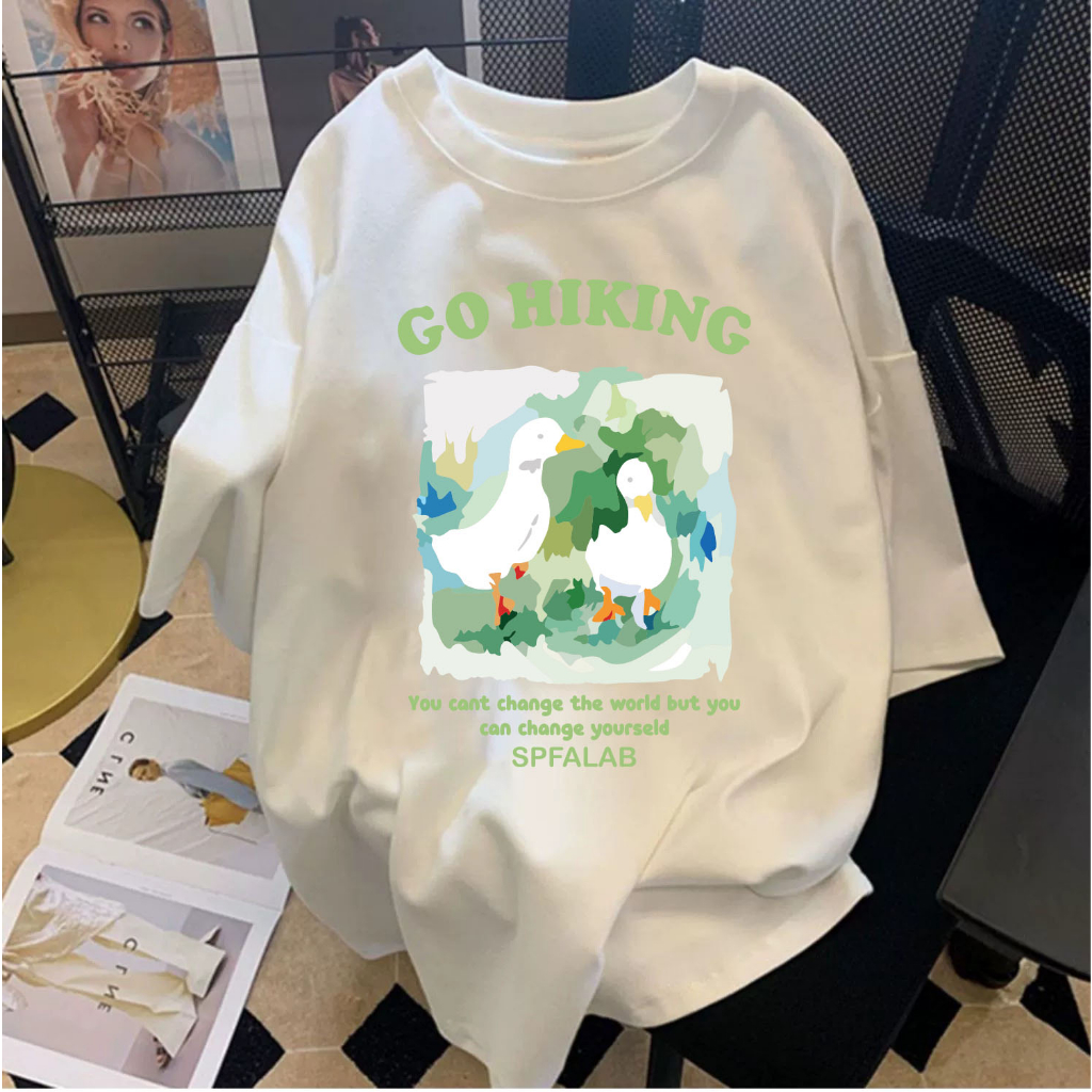 Áo Thun Am Nam Nữ Form Rộng Go Hiking Vit