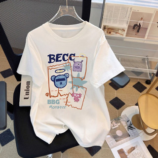 Áo thun am nam nữ form rộng becc monster