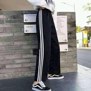 Quần 3 sọc thể thao nam nữ ống suông thuunisex m701