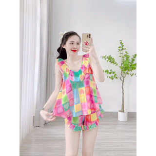 BỘ ĐÙI CỔ BÈO LỤA LATIN HT7088