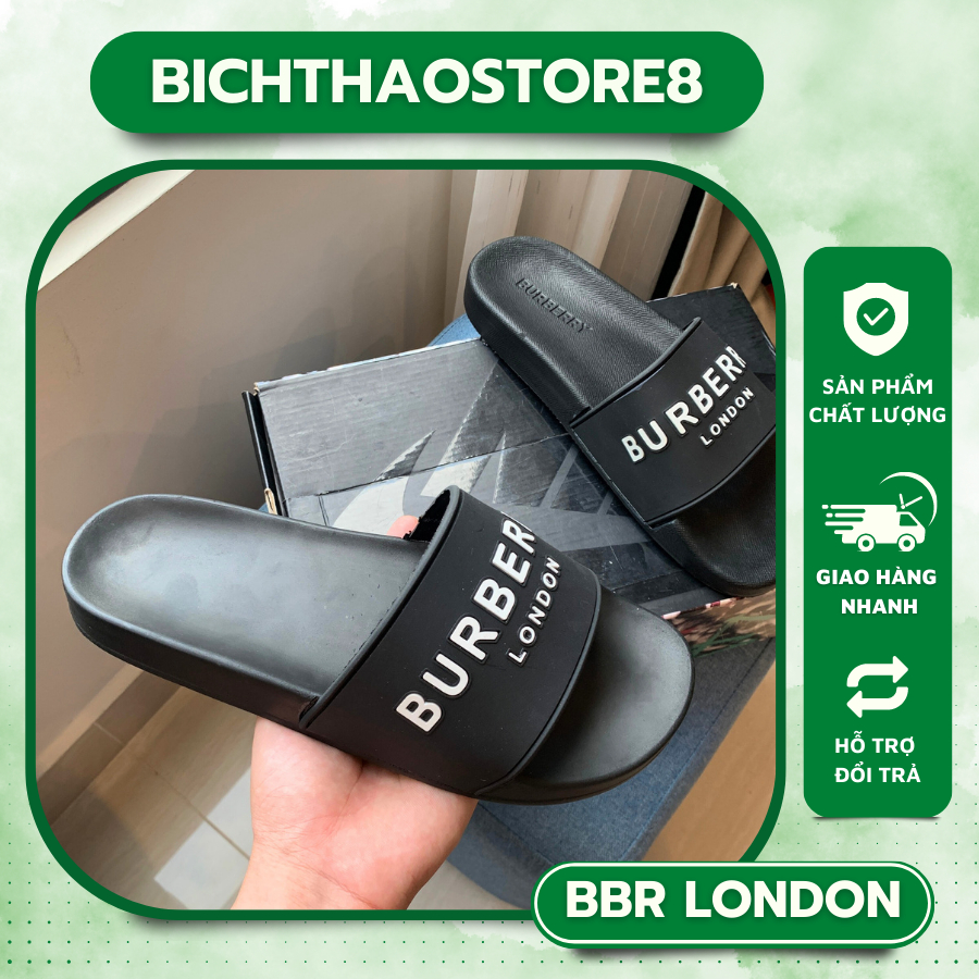 💥️ GIÁ SẬP SÀN 💥️ Dép quai ngang đế cao , dép nam B B R - VIP, Dép buberrry