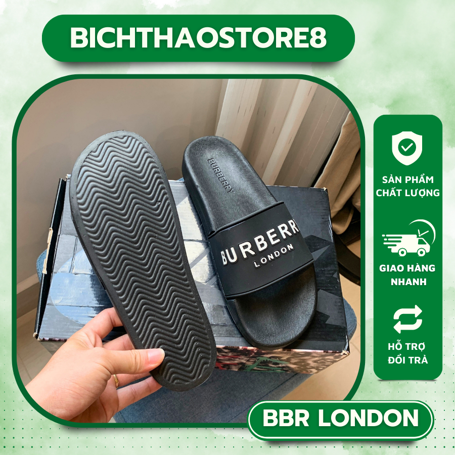 💥️ GIÁ SẬP SÀN 💥️ Dép quai ngang đế cao , dép nam B B R - VIP, Dép buberrry