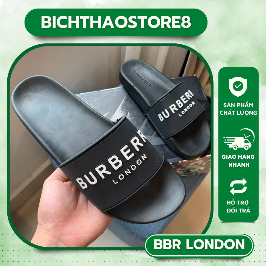 💥️ GIÁ SẬP SÀN 💥️ Dép quai ngang đế cao , dép nam B B R - VIP, Dép buberrry