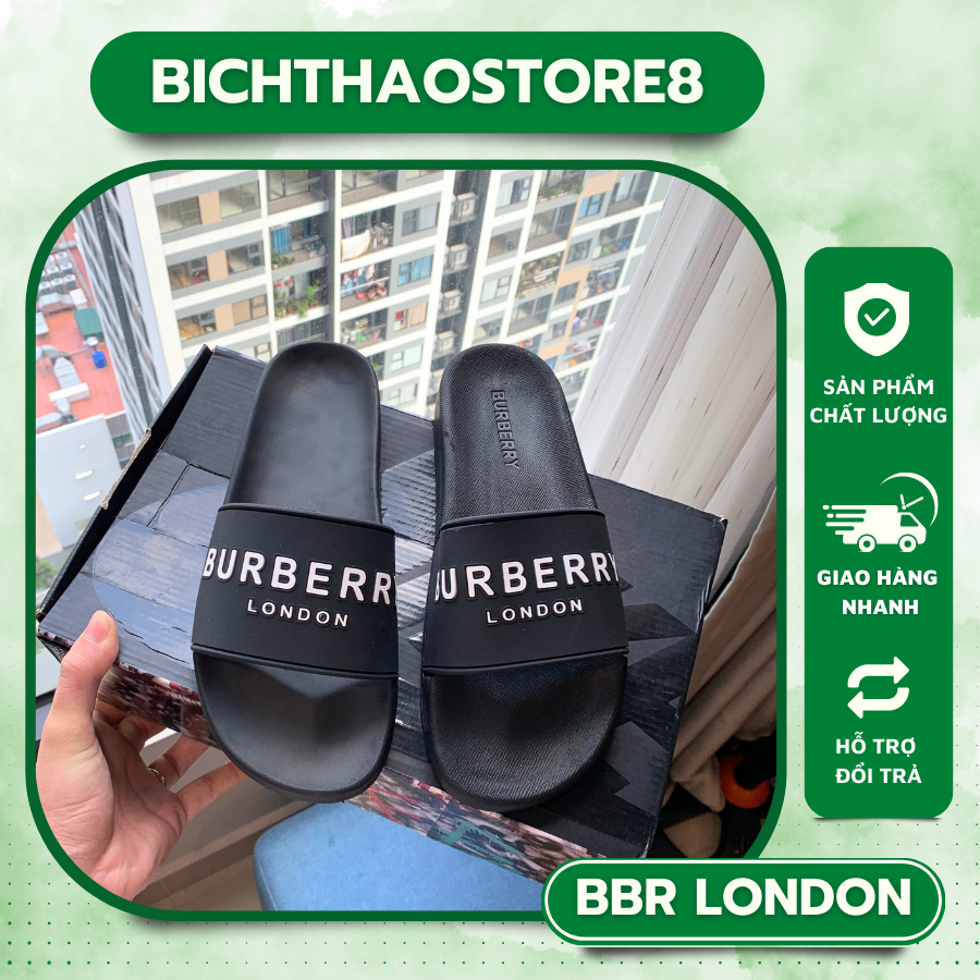 💥️ GIÁ SẬP SÀN 💥️ Dép quai ngang đế cao , dép nam B B R - VIP, Dép buberrry