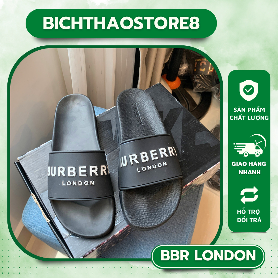 💥️ GIÁ SẬP SÀN 💥️ Dép quai ngang đế cao , dép nam B B R - VIP, Dép buberrry