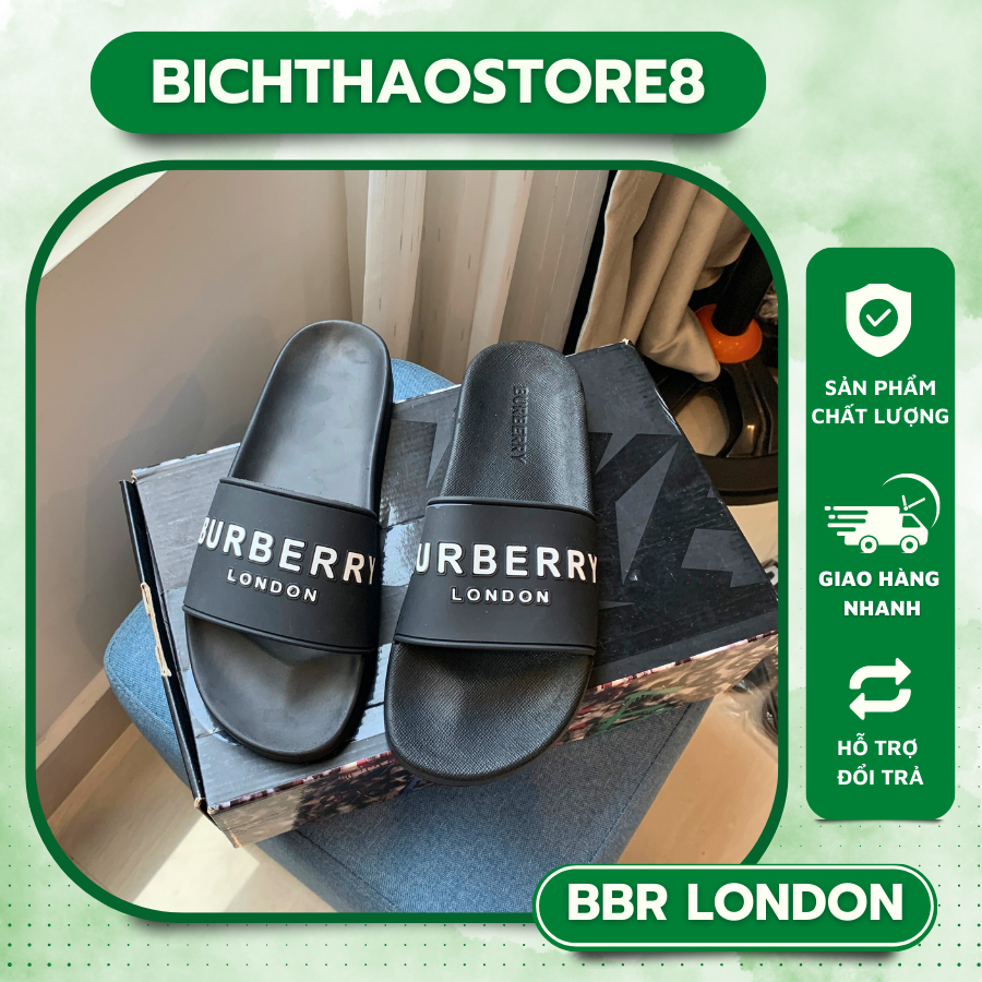 💥️ GIÁ SẬP SÀN 💥️ Dép quai ngang đế cao , dép nam B B R - VIP, Dép buberrry