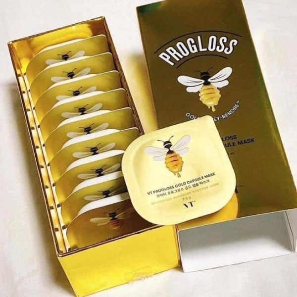 Mặt Nạ Chiết Xuất Mặt Ong Progloss Gold Capsule Wash Off