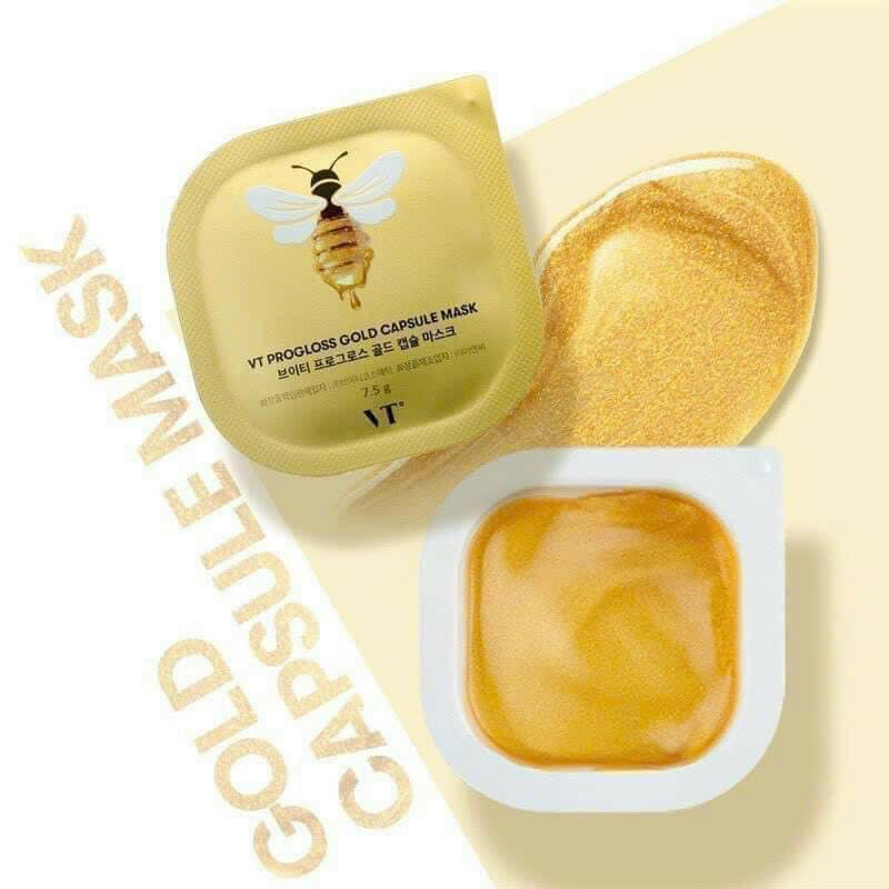 Mặt Nạ Chiết Xuất Mặt Ong Progloss Gold Capsule Wash Off