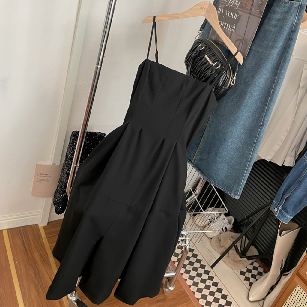 Đầm 2 dây BIGSIZE đi biển dự tiệc Phong Cách Hàn Quốc  siêu hotrend cho nàng mũm mĩm