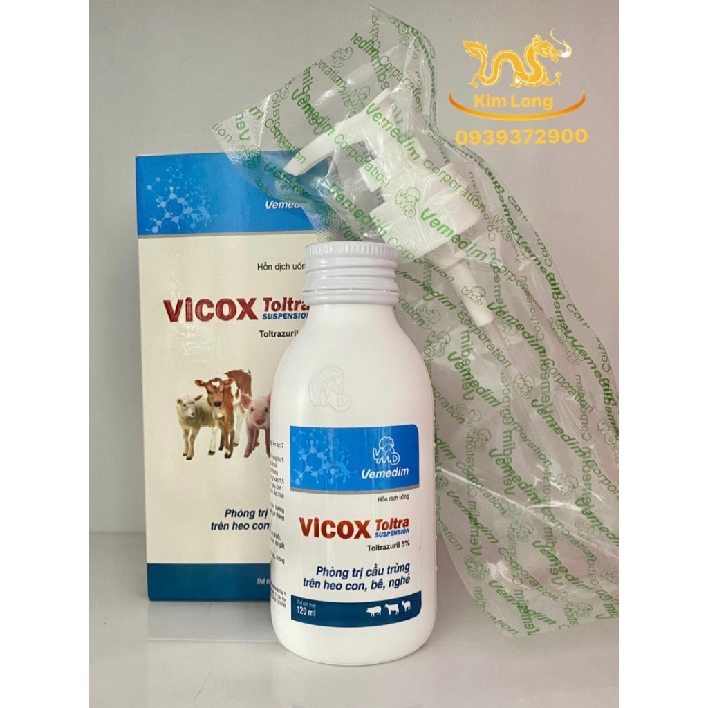 VICOX Toltra Suspension 120ml Phòng Cầu Trùng Trên Heo Con, Bê, Nghé