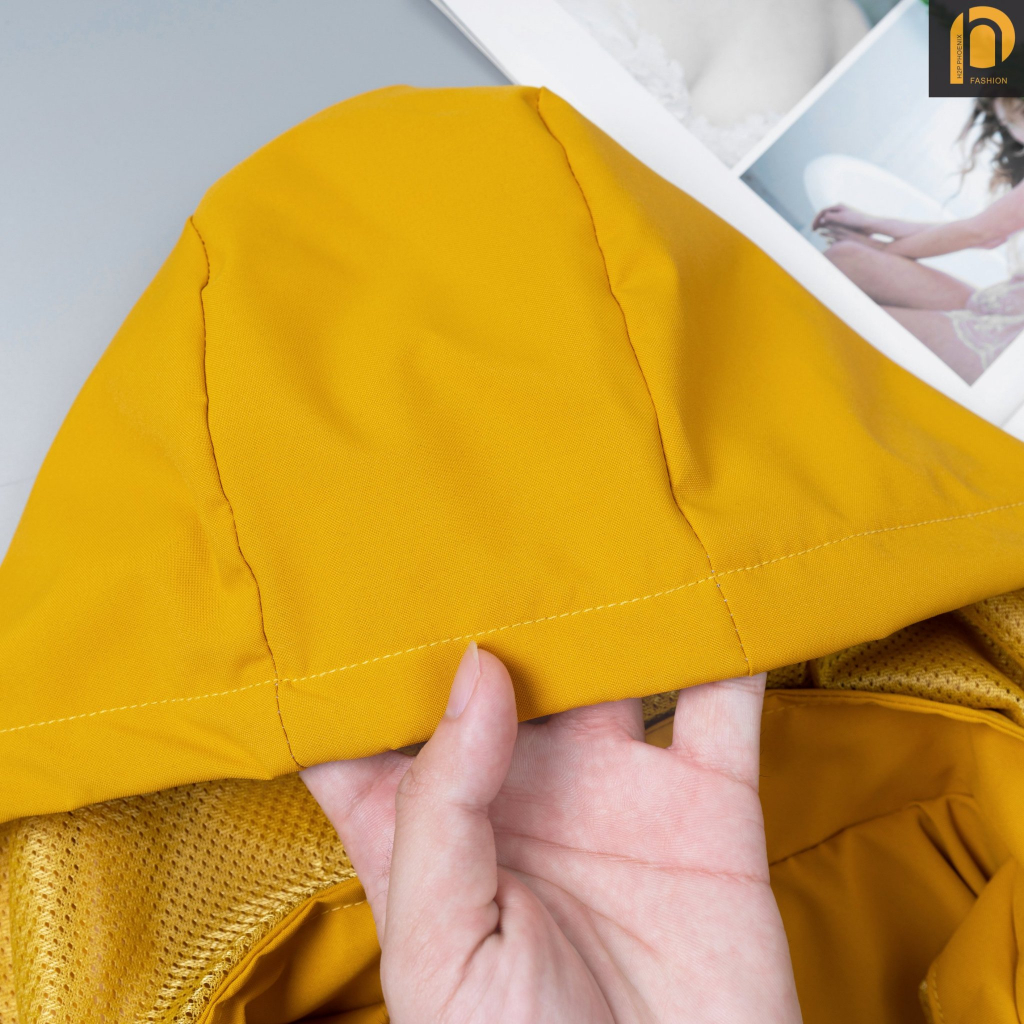 Áo khoác gió nữ 2 lớp tráng bạc chống nước,2 túi khóa, có mũ hàng cao cấp thương hiệu Azila - G51 | BigBuy360 - bigbuy360.vn