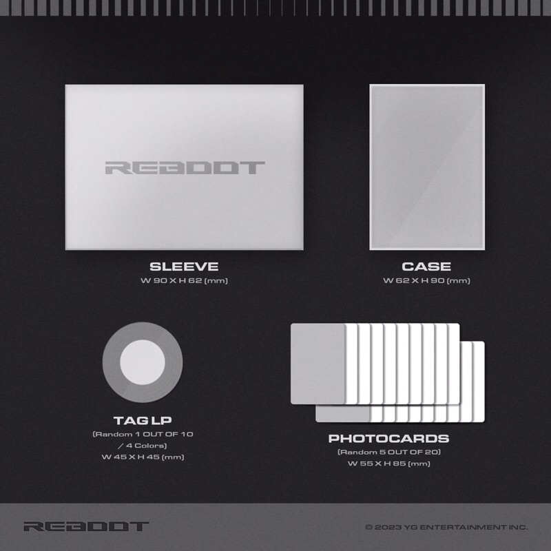 TAG ALBUM REBOOT TREASURE KÈM POB