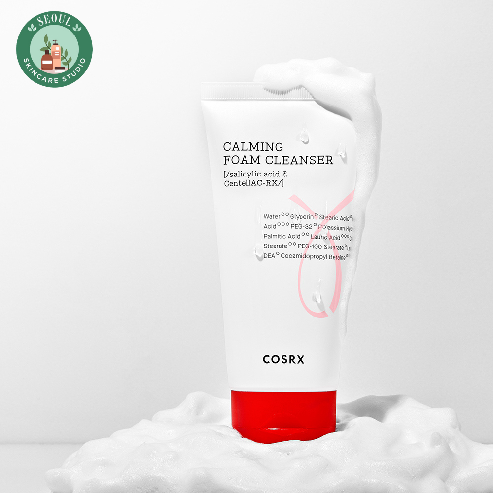Sữa Rửa Mặt Cosrx AC Collection Calming Foam Cleanser 150ml Cho Da Dầu, Mụn, Nhạy Cảm