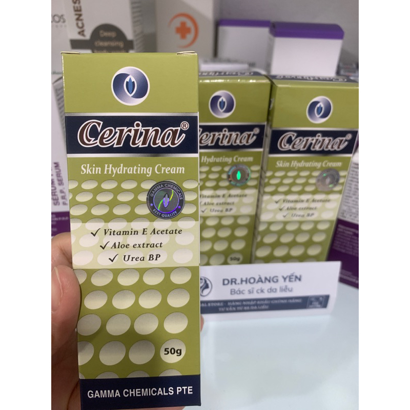 KEM DƯỠNG ẨM CERINA SKIN HYDRATING CREAM 50G DÀNH CHO DA KHÔ - BS Yến