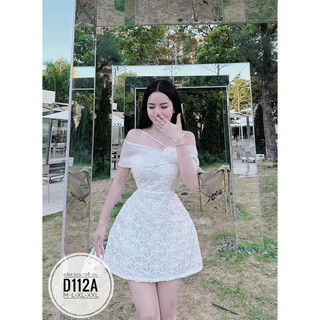 BIGSIZE Đầm ren trễ vai D112A