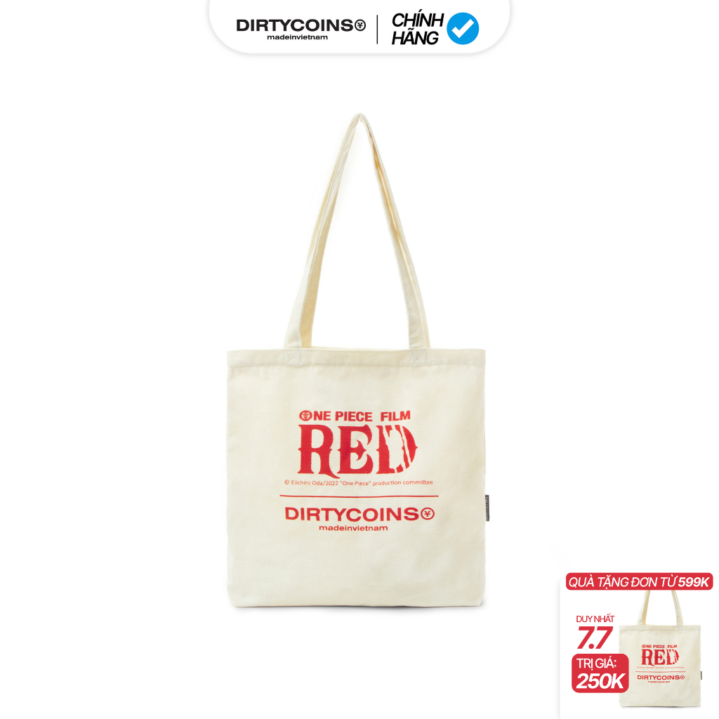 Túi DirtyCoins x One Piece Film: Red Tote Bag - Cream