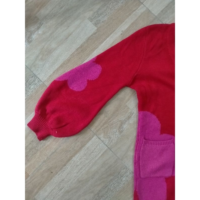 Cardigan dáng dài hoạ tiết hoa 5 cánh❤️❤️pass cá nhân