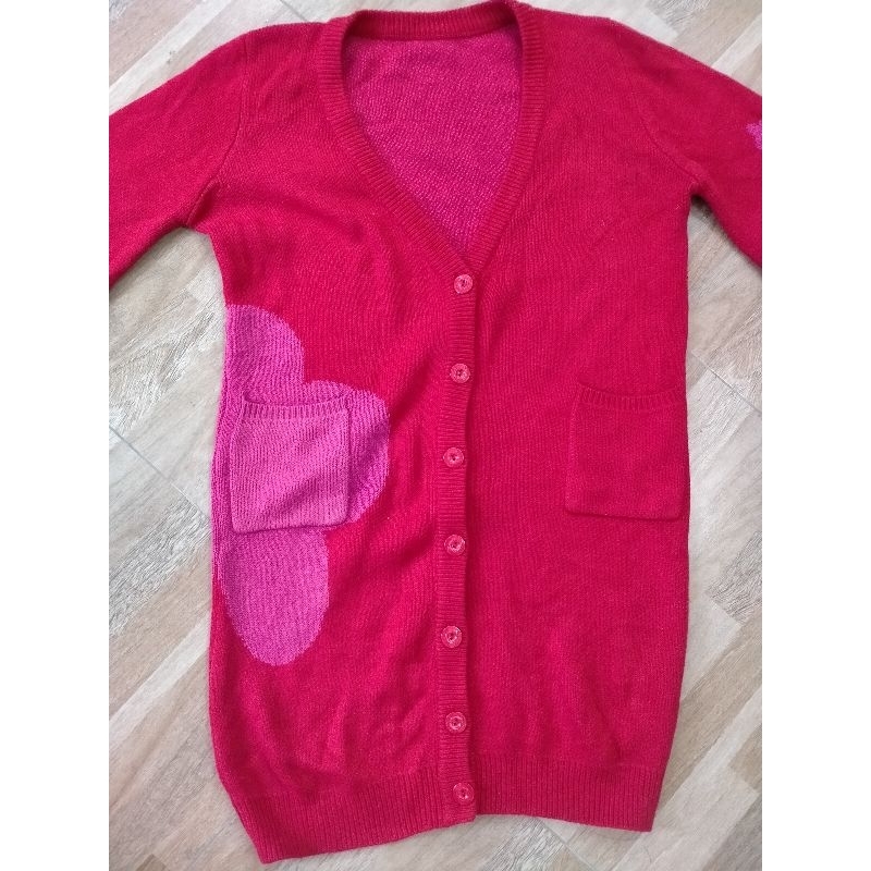 Cardigan dáng dài hoạ tiết hoa 5 cánh❤️❤️pass cá nhân