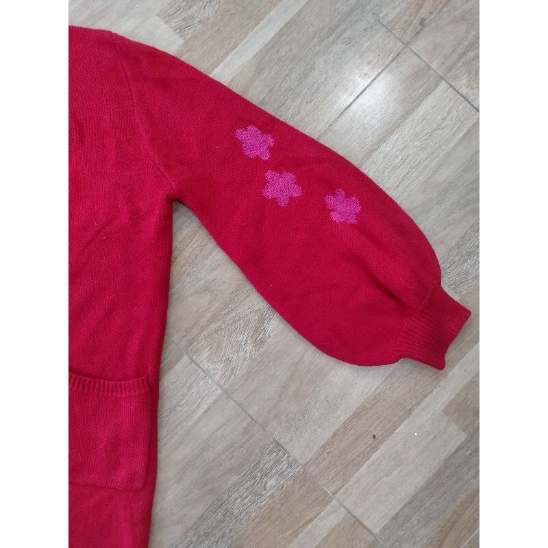 Cardigan dáng dài hoạ tiết hoa 5 cánh❤️❤️pass cá nhân