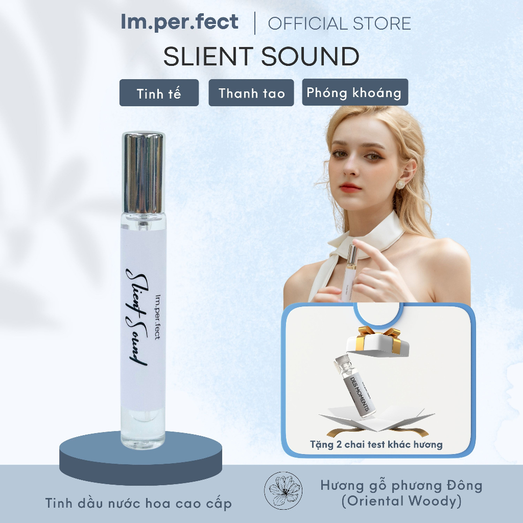 Tinh Dầu Nước Hoa Nữ Cao Cấp Imperfect Slient Sound - Hàm Lượng Tinh Dầu Cao, Lưu Hương 6 - 8 Tiếng