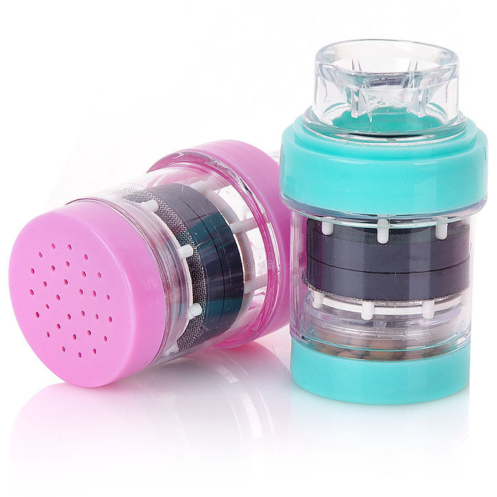 Đầu lọc nước 2 tầng, đầu vòi sen gắn bồn rửa bát, thiết kế 2 tầng giúp lọc bỏ các tạp chất, cặn bẩn trong nước sinh hoạt