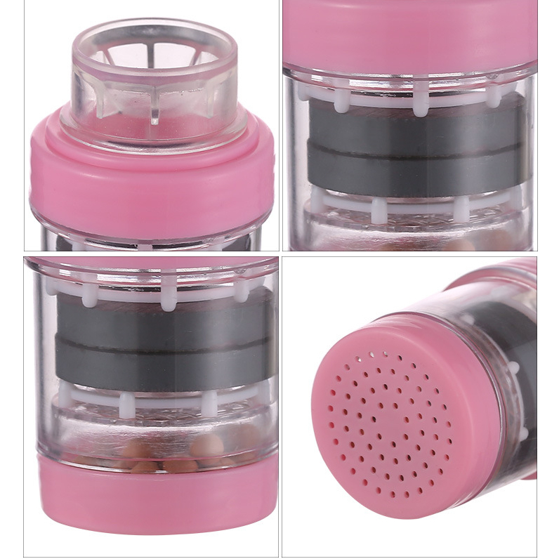 Đầu lọc nước 2 tầng, đầu vòi sen gắn bồn rửa bát, thiết kế 2 tầng giúp lọc bỏ các tạp chất, cặn bẩn trong nước sinh hoạt