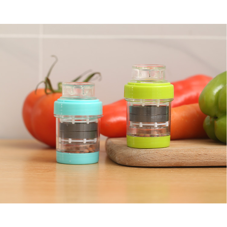 Đầu lọc nước 2 tầng, đầu vòi sen gắn bồn rửa bát, thiết kế 2 tầng giúp lọc bỏ các tạp chất, cặn bẩn trong nước sinh hoạt