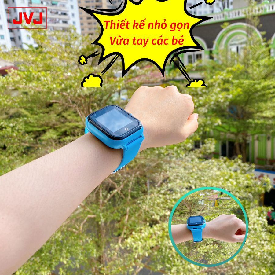 Đồng hồ thông minh trẻ em JVJ DF64 nghe gọi 2 chiều, Có RUNG,Kết nối WIFI,Gọi video,Định vị GPS,Kháng nước-Bảo hành 12T