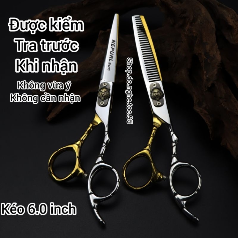 Kéo cắt tỉa tóc cao cấp 6 inch