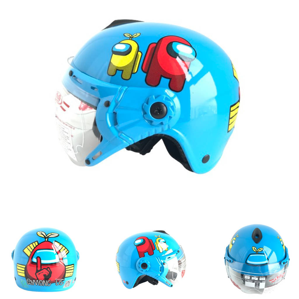 Mũ bảo hiểm trẻ em tem Kitty - Among US -  V&S Helmet - Dành cho bé từ 2 đến 5 tuổi - Vòng đầu 50-52cm - VS103KS