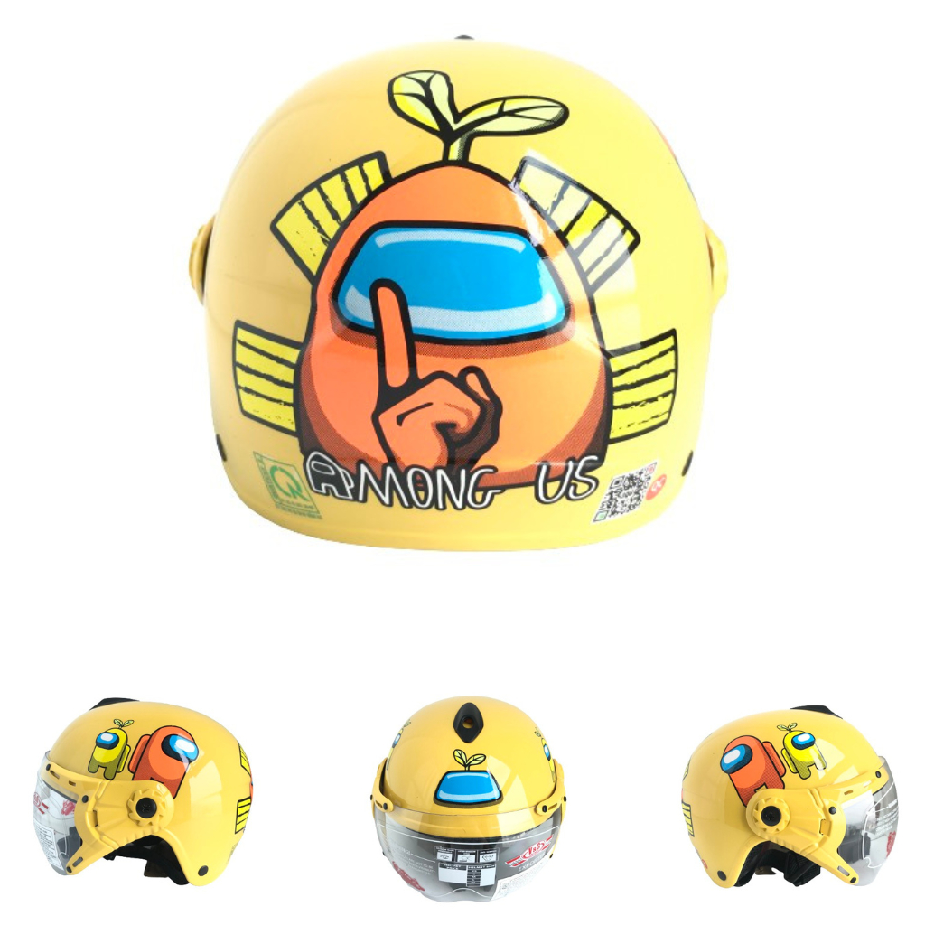 Mũ bảo hiểm trẻ em tem Kitty - Among US -  V&S Helmet - Dành cho bé từ 2 đến 5 tuổi - Vòng đầu 50-52cm - VS103KS